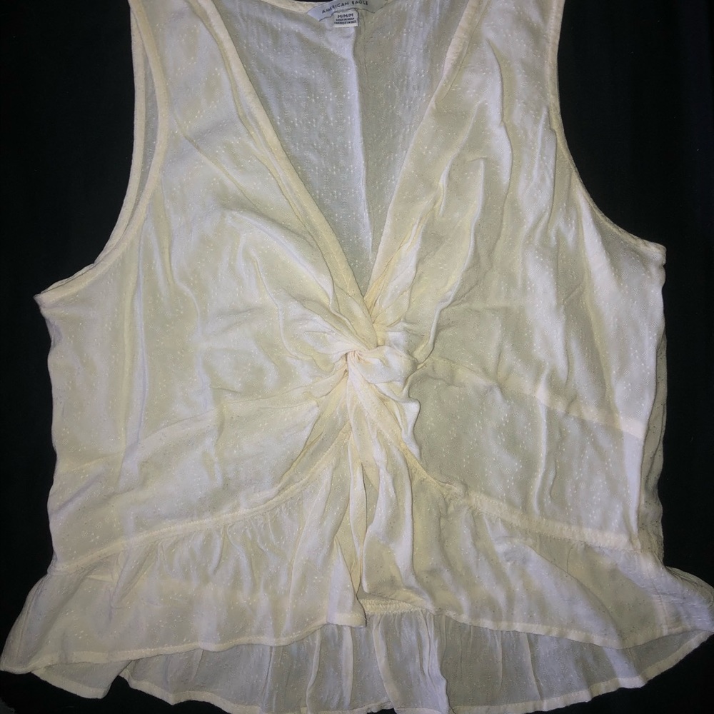 Boho front know tank top